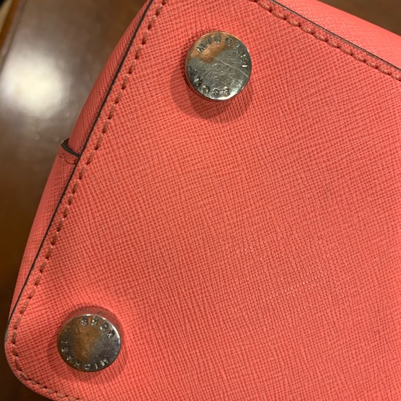 Michael Kors Pink Grapefruit Dome Satchel - Picture 3 of 7